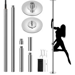 Dance rod 45 mm, pole dance pole 225 to 275 cm height adjustable, dance rod static or spinning