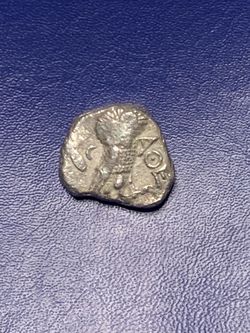 Ancient Greek Silver Owl Tetradrachm Coin