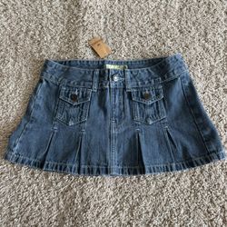 Hollister Co. Women’s Blue Micro Mini Skirt – Size 0