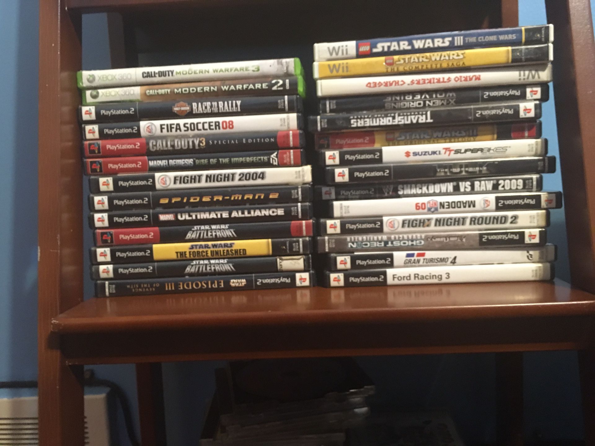 360 and PS2 games