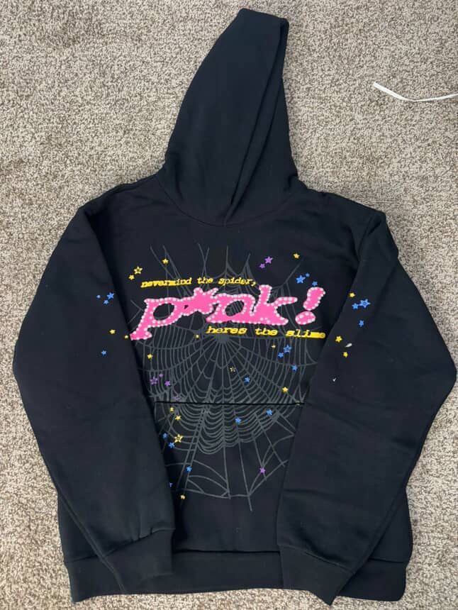 SP5DER PINK! HOODIE BLACK – BLACK SP5DER HOODIE