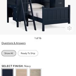 Pottery Barn Twin Loft & Twin Bed Set