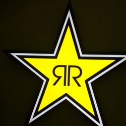 Extra large Rockstar LED sign.