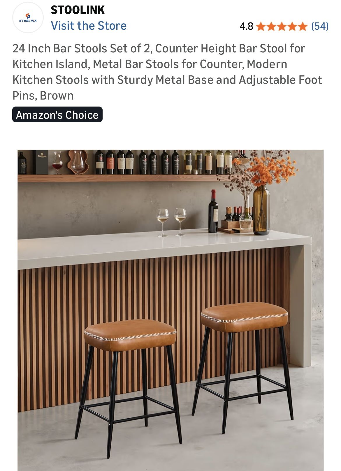 Counter Stools (4) - BRAND NEW