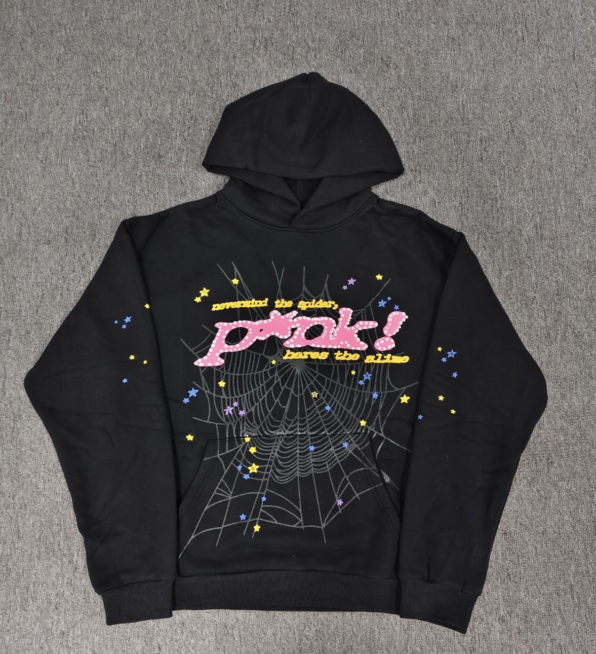 Black Punk! Sp5der Hoodie Medium