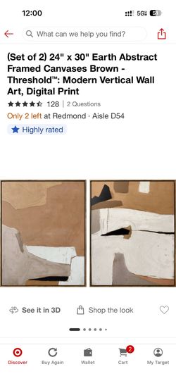 Abstract Framed Wall ART - Target - cross-listed