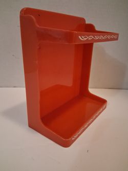 Vintage Lustro-Ware Red 2 Tiered Shelve