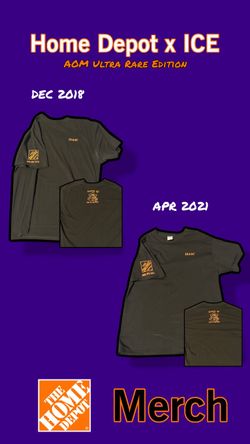 Ultra RARE Home Depot x ICE AOM Merch