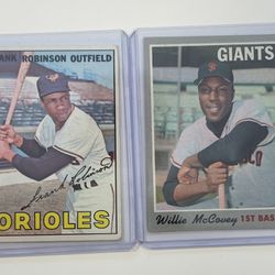 Willie McCovey And Frank Robins Set Of 2 VG-EX Cards $30