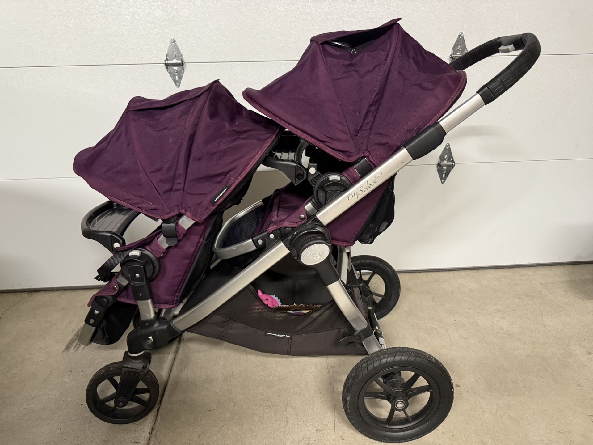 Baby Jogger City Select Double Stroller + Pram Kit