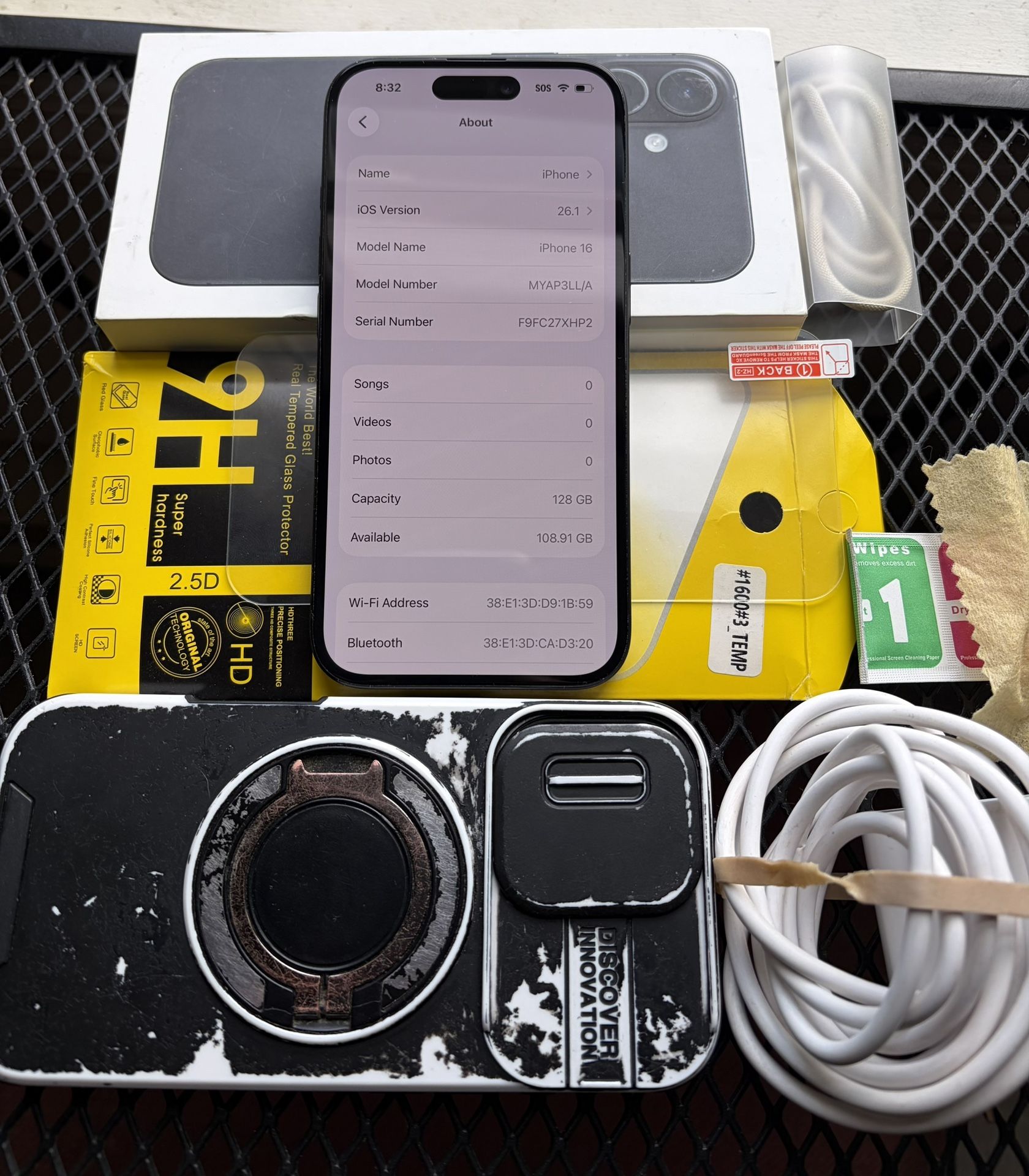 Apple iPhone 16 128GB Factory Unlocked. Flawless Condition. Works W Any Carrier