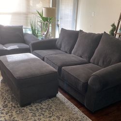 Gray Beautiful Sofa Set 