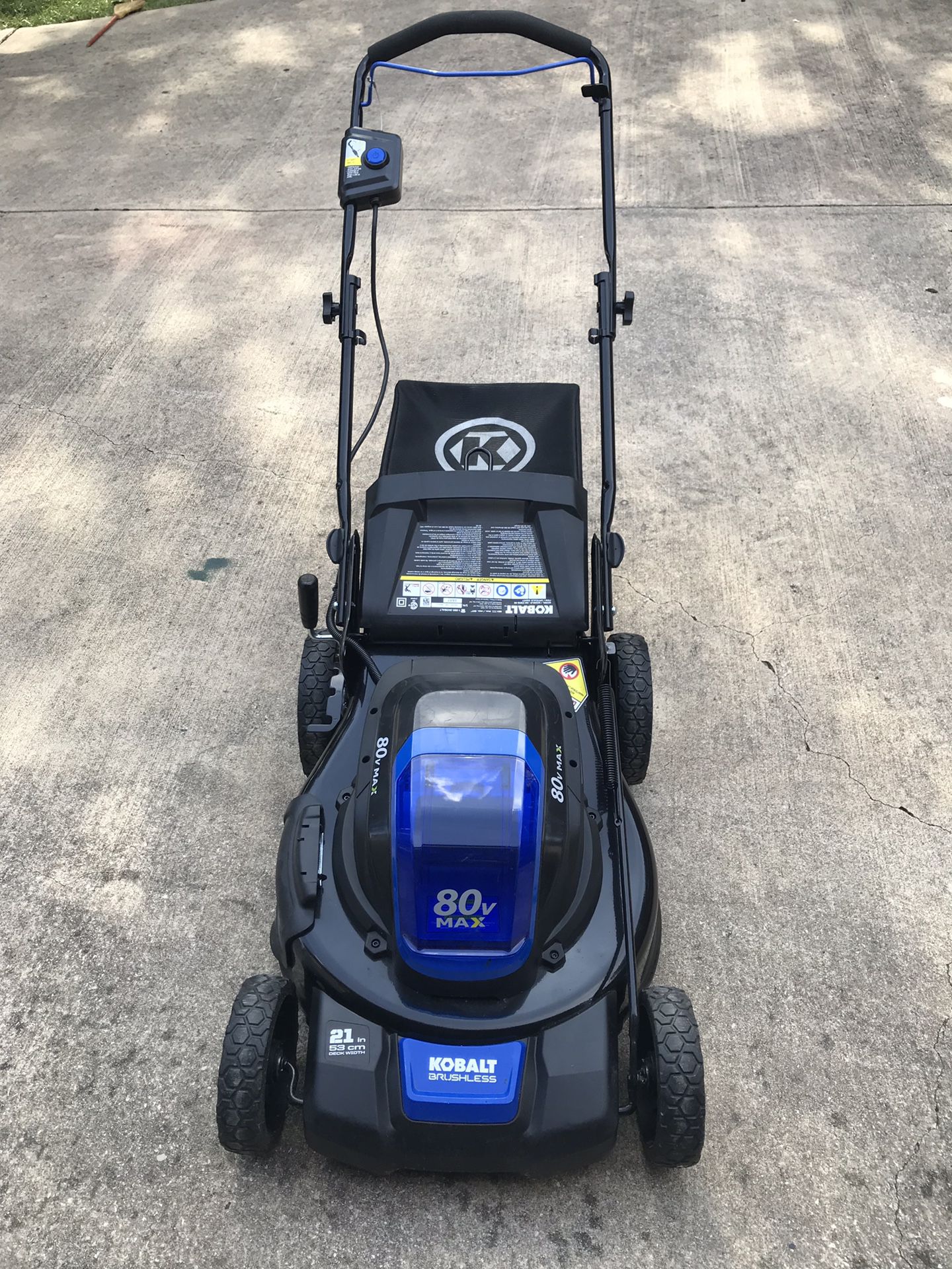 Kobalt 80v max lawn mower