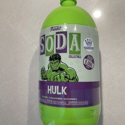 Hulk Jumbo 3 Liter Funko SODA 3L *SEALED MINT* LE5000 Online Shop Exclusive *Chance CHASE* Marvel Avengers Giant Supersized Bruce Banner Red