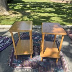 Side End Tables | Pair of Nightstands