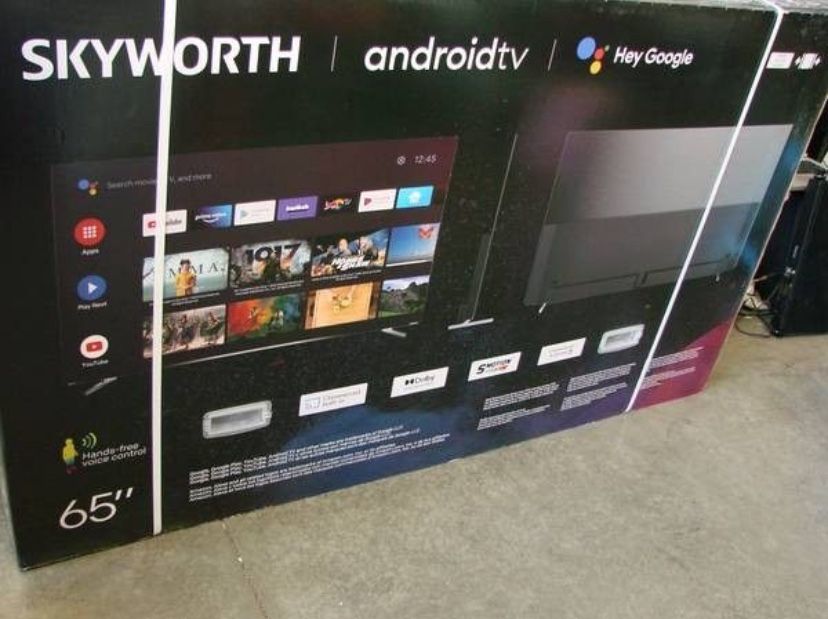 Skyworth 65 Inch Tv Flat Screen Android Tv