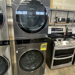 LG Washer Tower Model Wkex200Hba