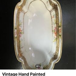Vintage Hand Painted Nippon Trinket Dish