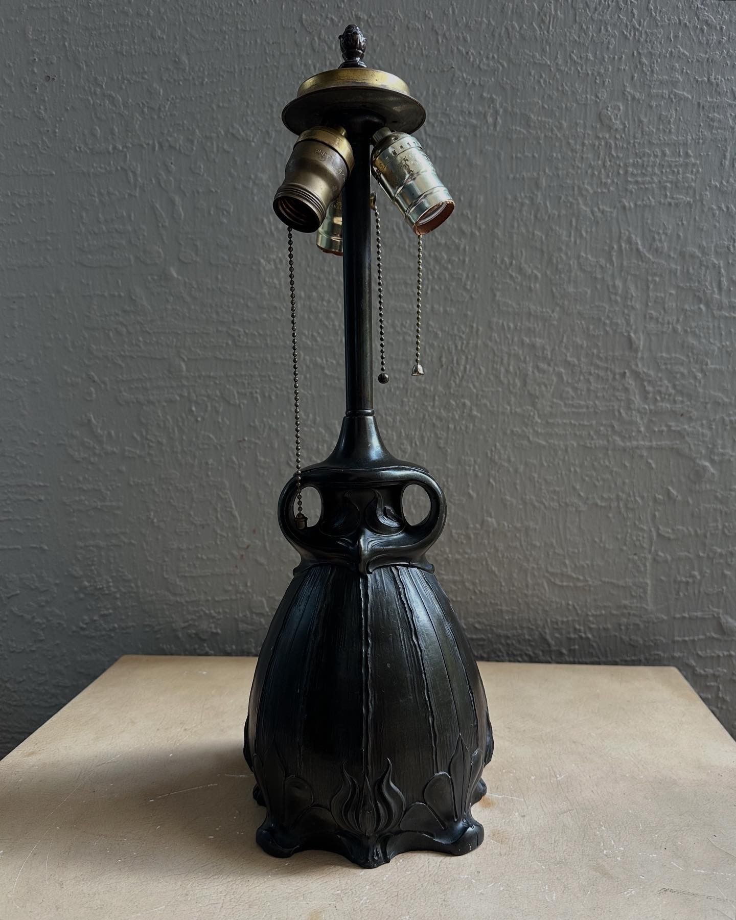 Antique Bronzed Pittsburgh “owl” Table Lamp Base