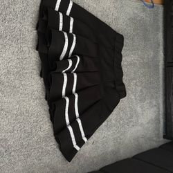 Pleated striped skirt size small