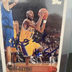 Kobe Bryant Rookie Card Autographed 1996 #138