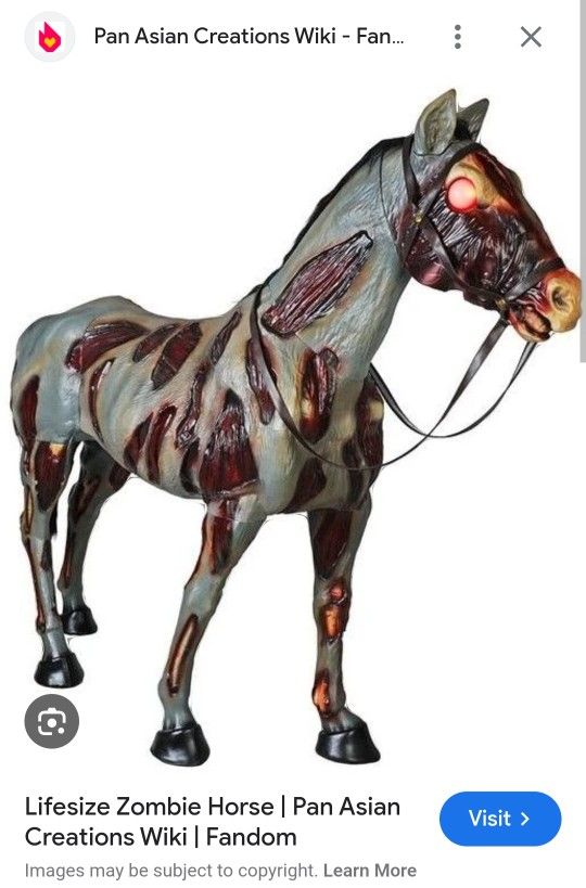 Zombie Horse 72"  [Halloween Animatronic]