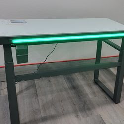 Tresanti Aurora 47” Adjustable Height Desk with LED Lighting