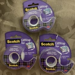 3 Scotch gift wrap tape