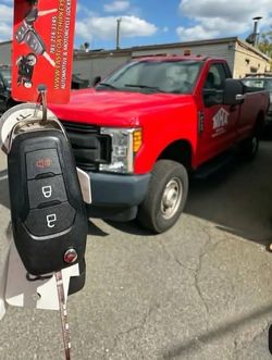 Red neatly use truck available