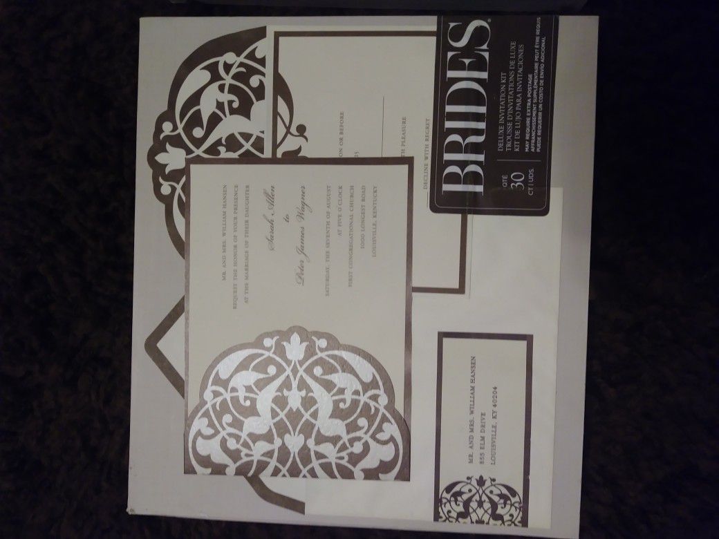 2 boxes of Brides (30) ct Invitation kit