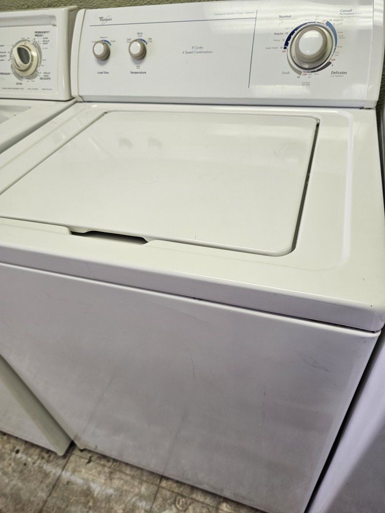 Old School Whirlpool Washer Working Perfectly Fine Very Clean Super Capacity I Can Deliver To You 90 Days Warranty  Firm Price 