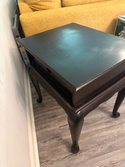 Solid Wood Mahogany End Table – $45 OBO