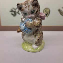 Beatrix Potter  Miss Moppet Cat Kitten Beswick England Warne Co Figurine