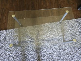 Glass Coffe Table With Wheels