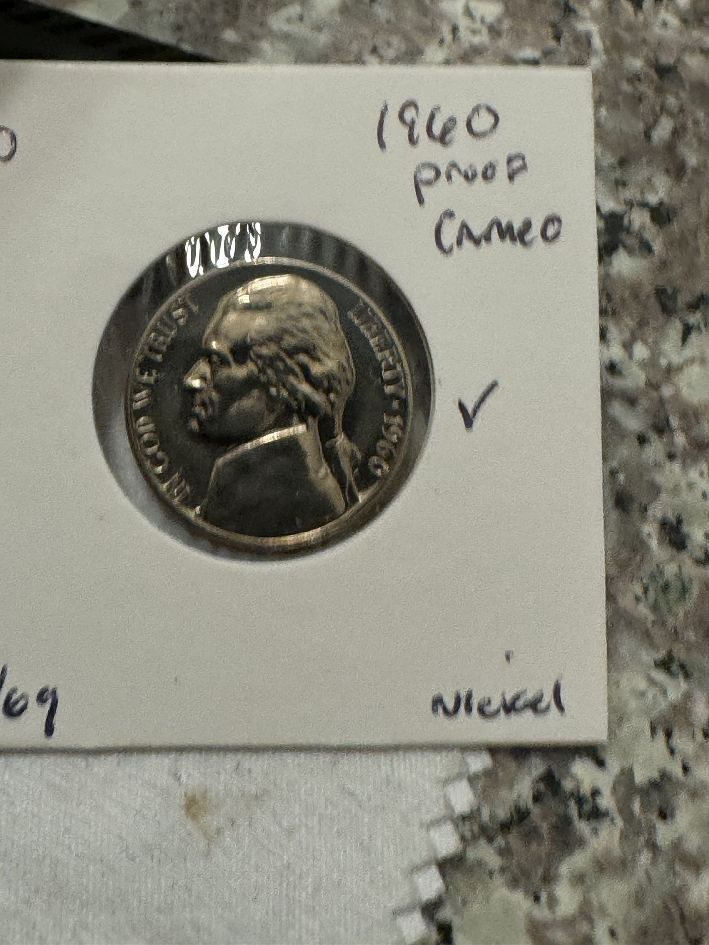 1960 Cameo Jefferson Nickel (Gem Quality)