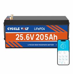 24V 200/205Ah LiFePO4 Lithium Battery 20000+ Deep Cycle 200A BMS RV Solar