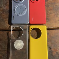 One Plus 12 Case Bundle Lot Yellow Red Clear