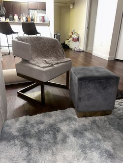 Modern Chair And Ottoman