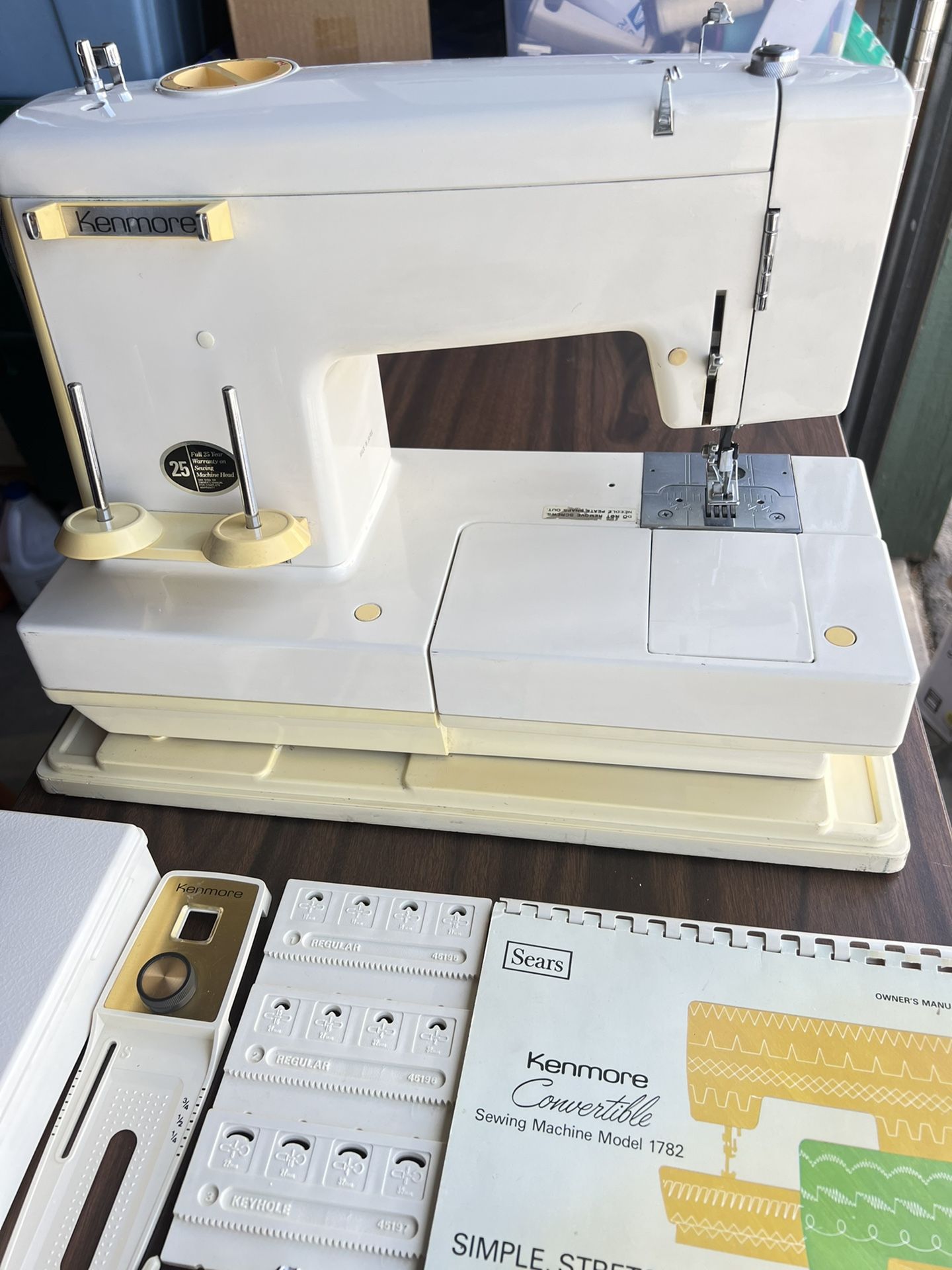 Rare Sears Kenmore Portable Sewing Machine With Mechanical Button