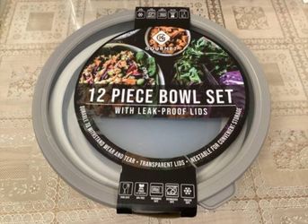 Gourmet 12 Piece Bowl Set with Lids
