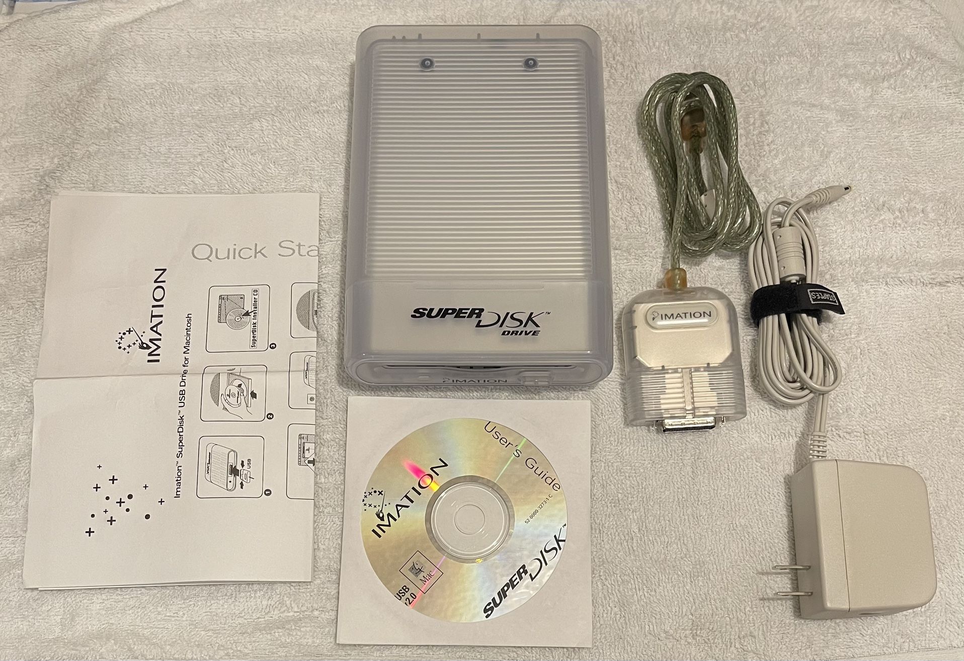 Imation Super Disk USB Drive for Macintosh Model SD-USB-M2 Floppy Disc