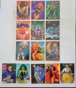 14 Marvel 1994 Flair Trading Cards