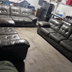 Free gray sofa and loveseat