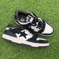 Bape Sk8sta Black Suede Size 7M