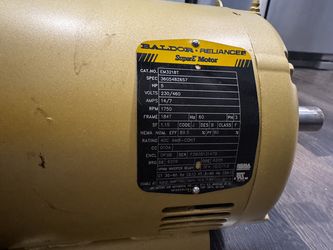NEW Baldor Reliance Super-E 5HP 3-Phase Motor | 230/460V | Purchased June 2026 | Never Installed