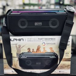 Portable Party Boombox Dolphin Speaker SPB-20X | 40 Watts | Extreme Bass | Strap to carry