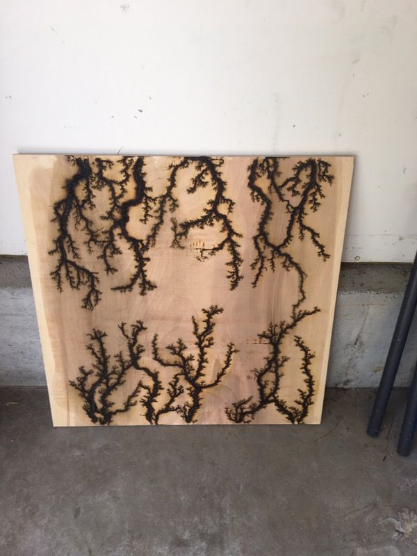 Lichtenburg fractal wood burn