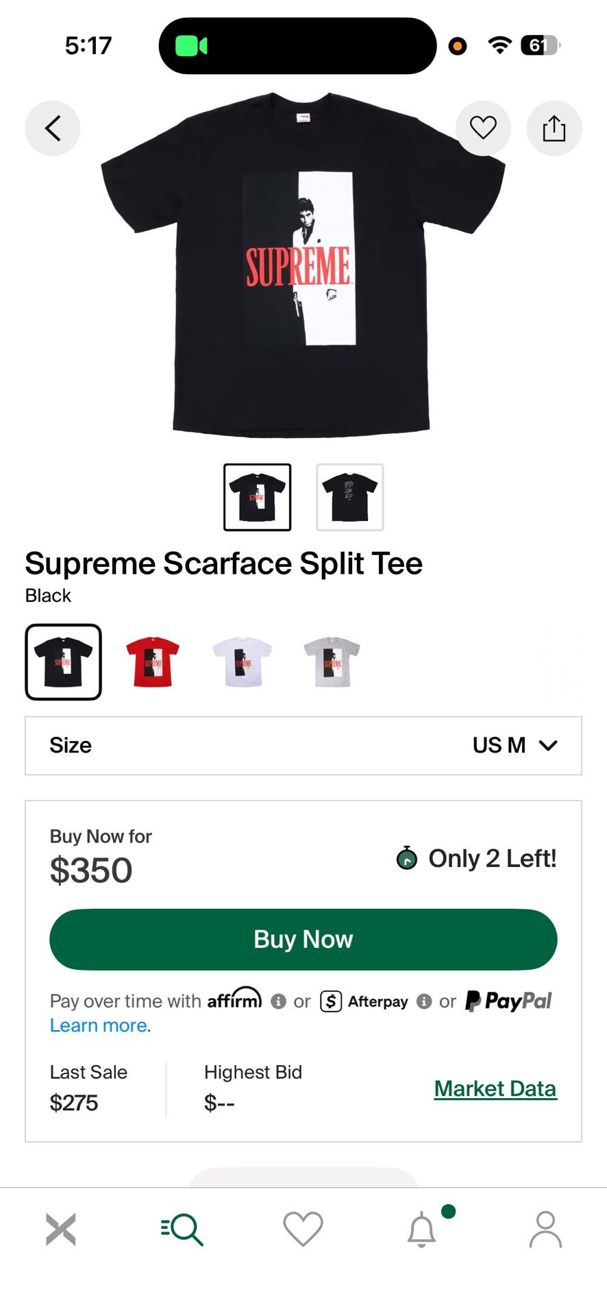 Supreme Scareface Tee