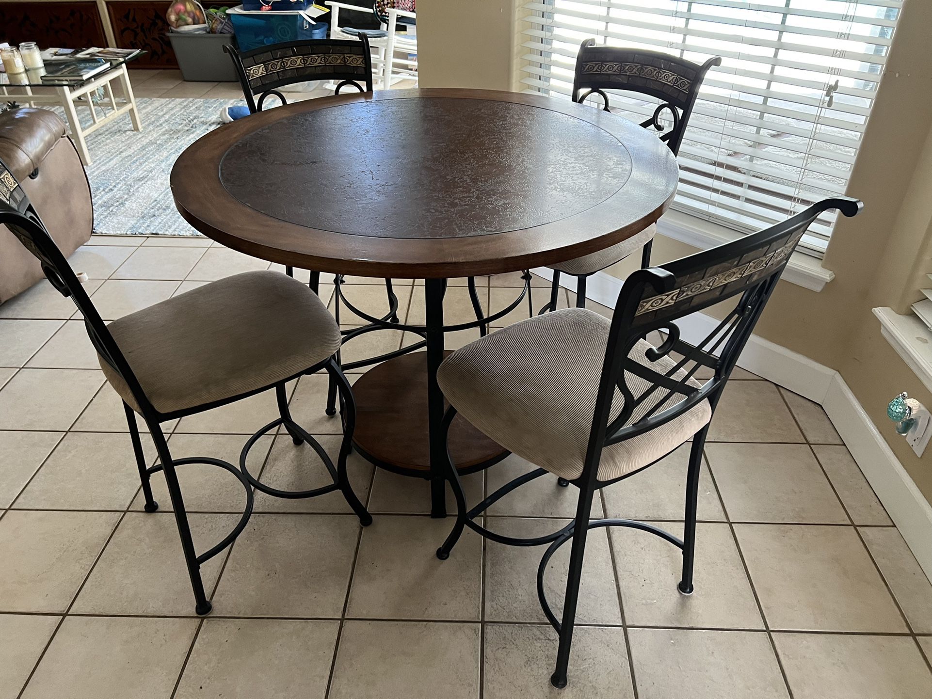 Bar Height Kitchen Table With 4 Chairs