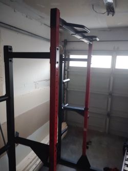 Cap barbell strength power rack sports edition +1/2 rack conversion